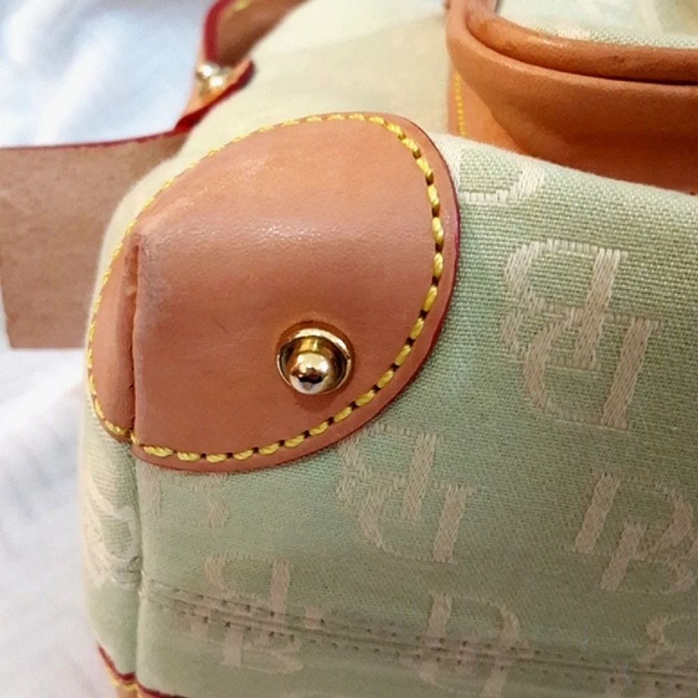 Vintage Dooney & Bourke Double Pocket Tote Bag Satchel Purse